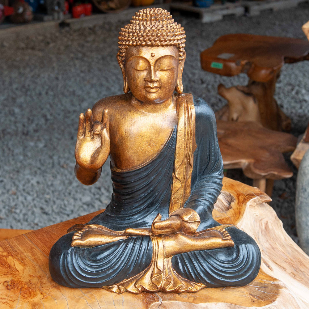 Painted Teaching Buddha - Medium