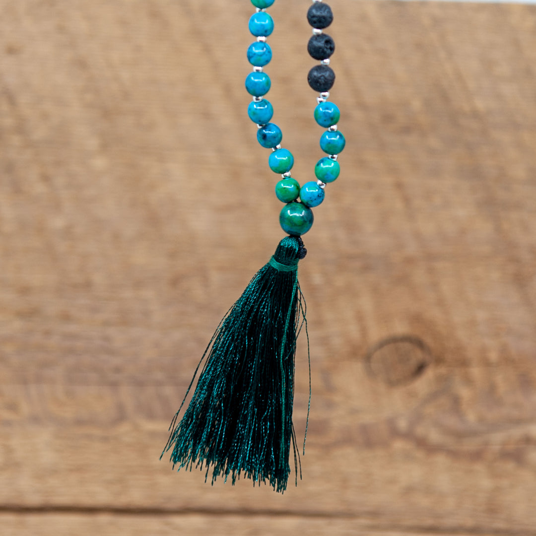 Perles Mala Chrysocolle - 6mm