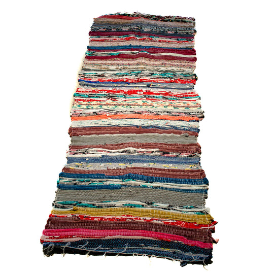 Egyptian Recycled Cotton Runner - 2 M x 0.7 M - Mixed