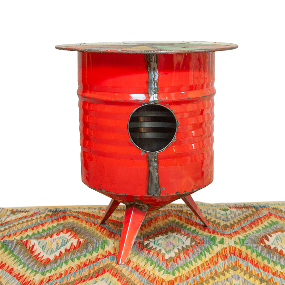 Recycled Oil Drum Circular Table