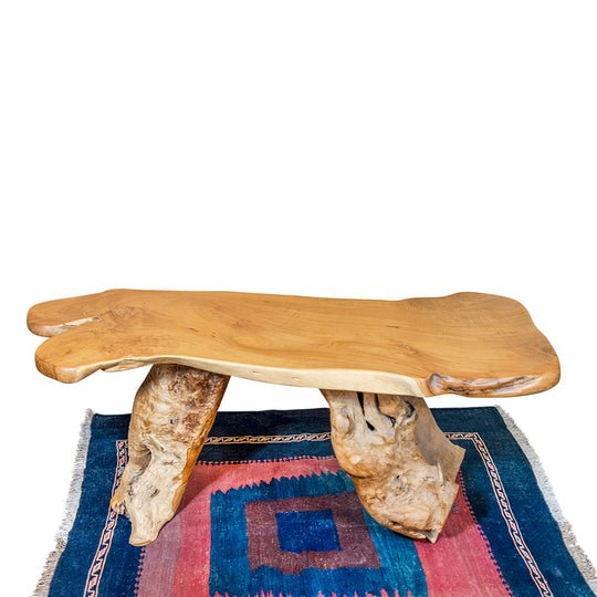 Indonesia Reclaimed Teak Root Table Two Leg