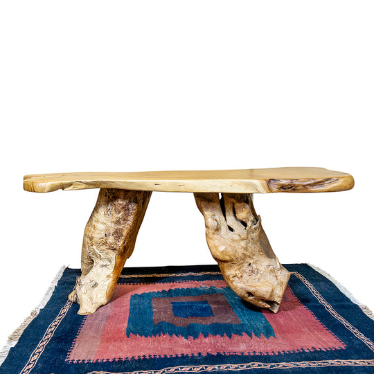 Indonesia Reclaimed Teak Root Table Two Leg