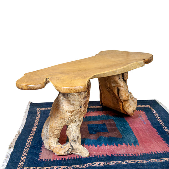 Indonesia Reclaimed Teak Root Table Two Leg