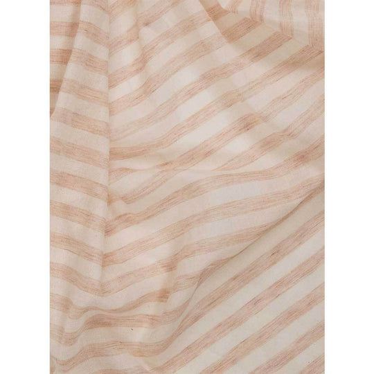 Half-Striped Scarf - Rust