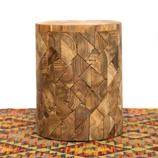 Photo of Suar Wood Mosaic Stand