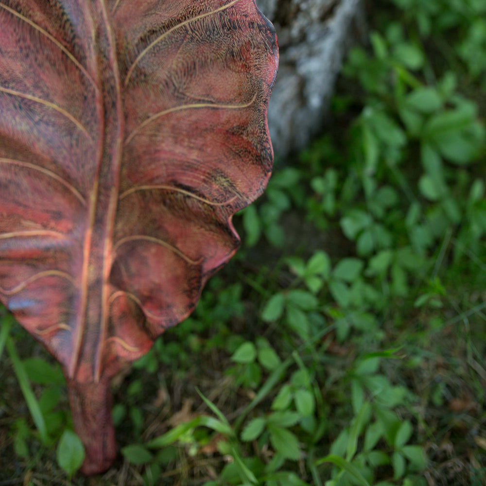 Teak Leaf Platter