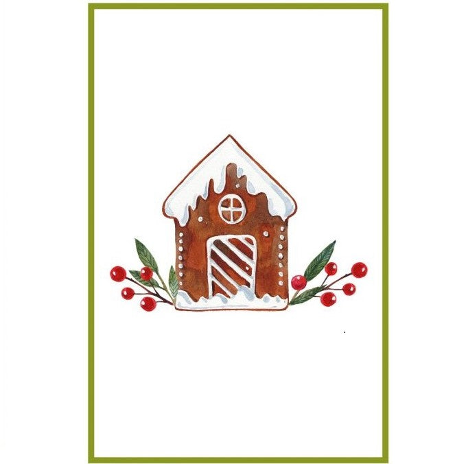 Flour Sack Kitchen Towel - Gingerbread House