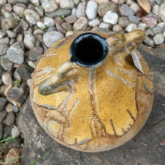 Lombok Ceramic Volcano Vase -Ginsing