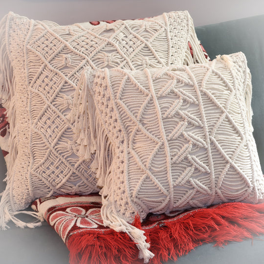 Macrame Pillow Cover - Medium