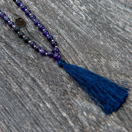 Collier Mala Bead (6mm) - Améthyste