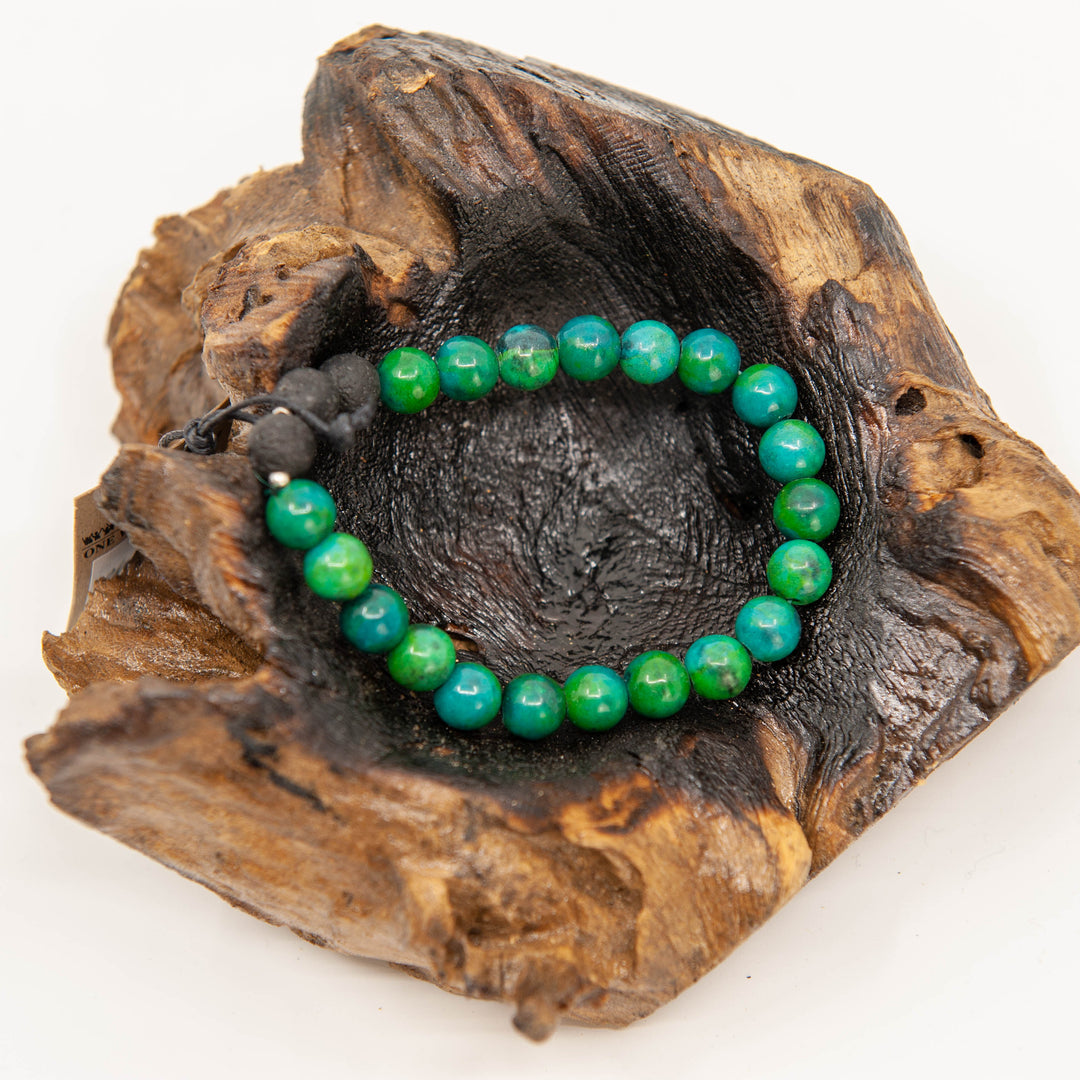 Bracelet Perles Mala (8mm) - Chrysocolle