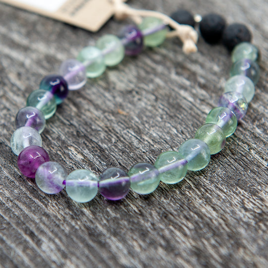 Bracelet Perles Mala (8mm) - Fluorite