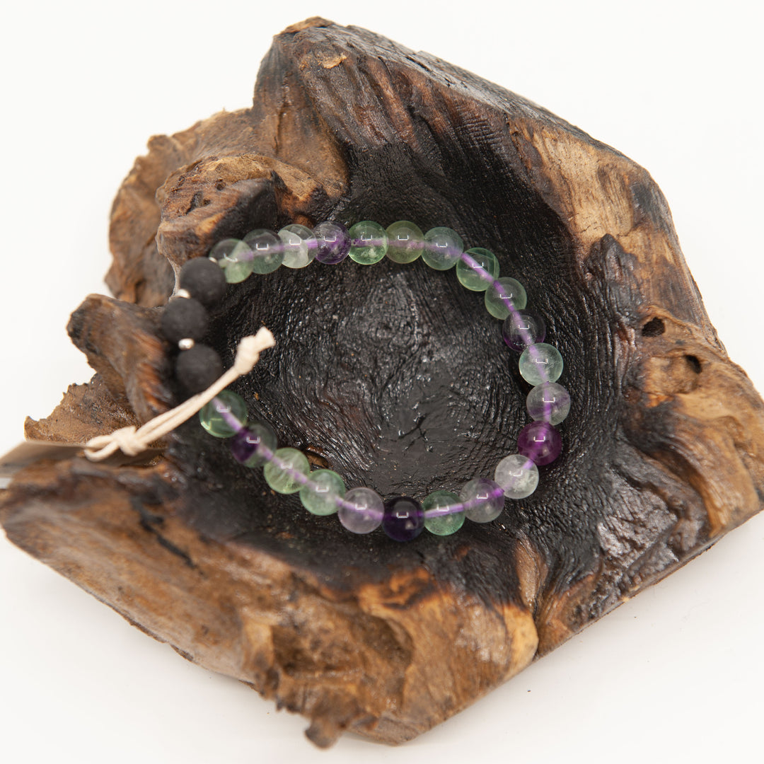 Bracelet Perles Mala (8mm) - Fluorite