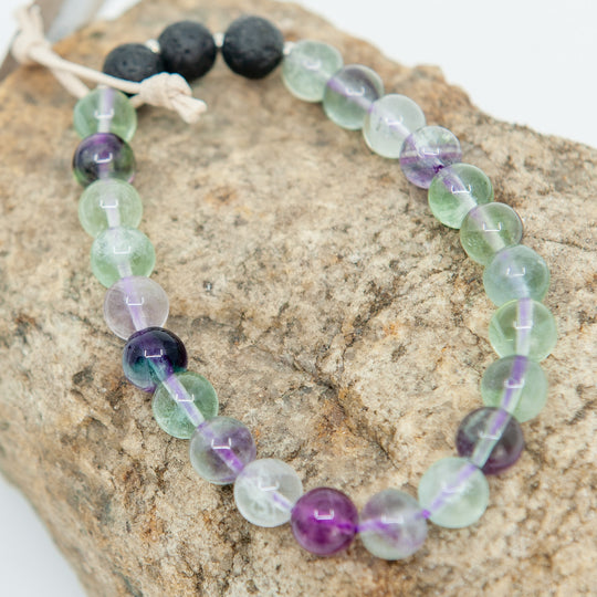 Bracelet Perles Mala (8mm) - Fluorite