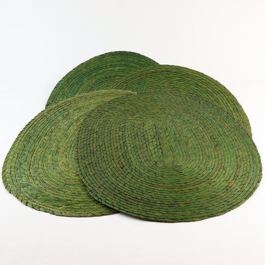 Oval Placemat - Olive Green