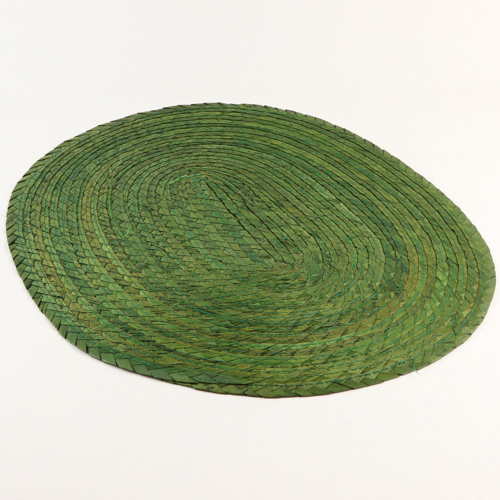 Oval Placemat - Olive Green