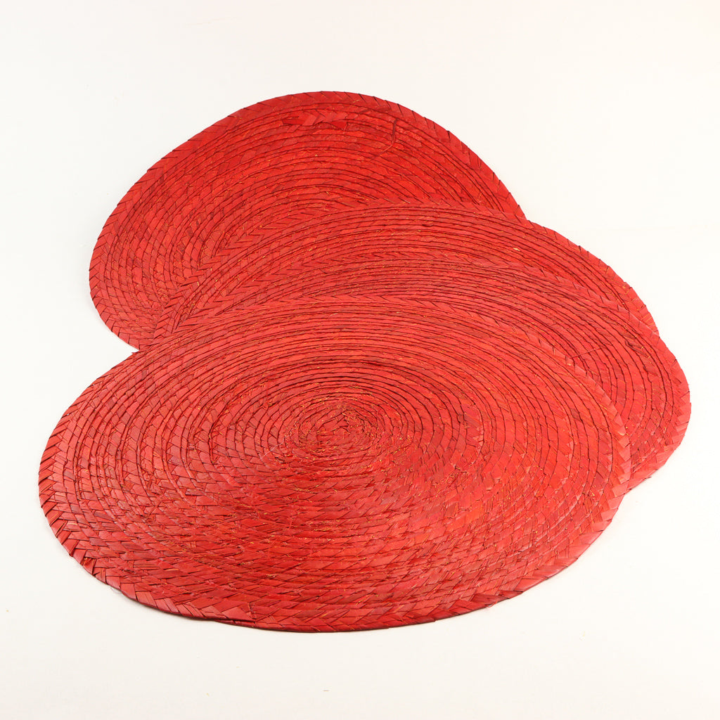 Set de Table Rond - Rouge