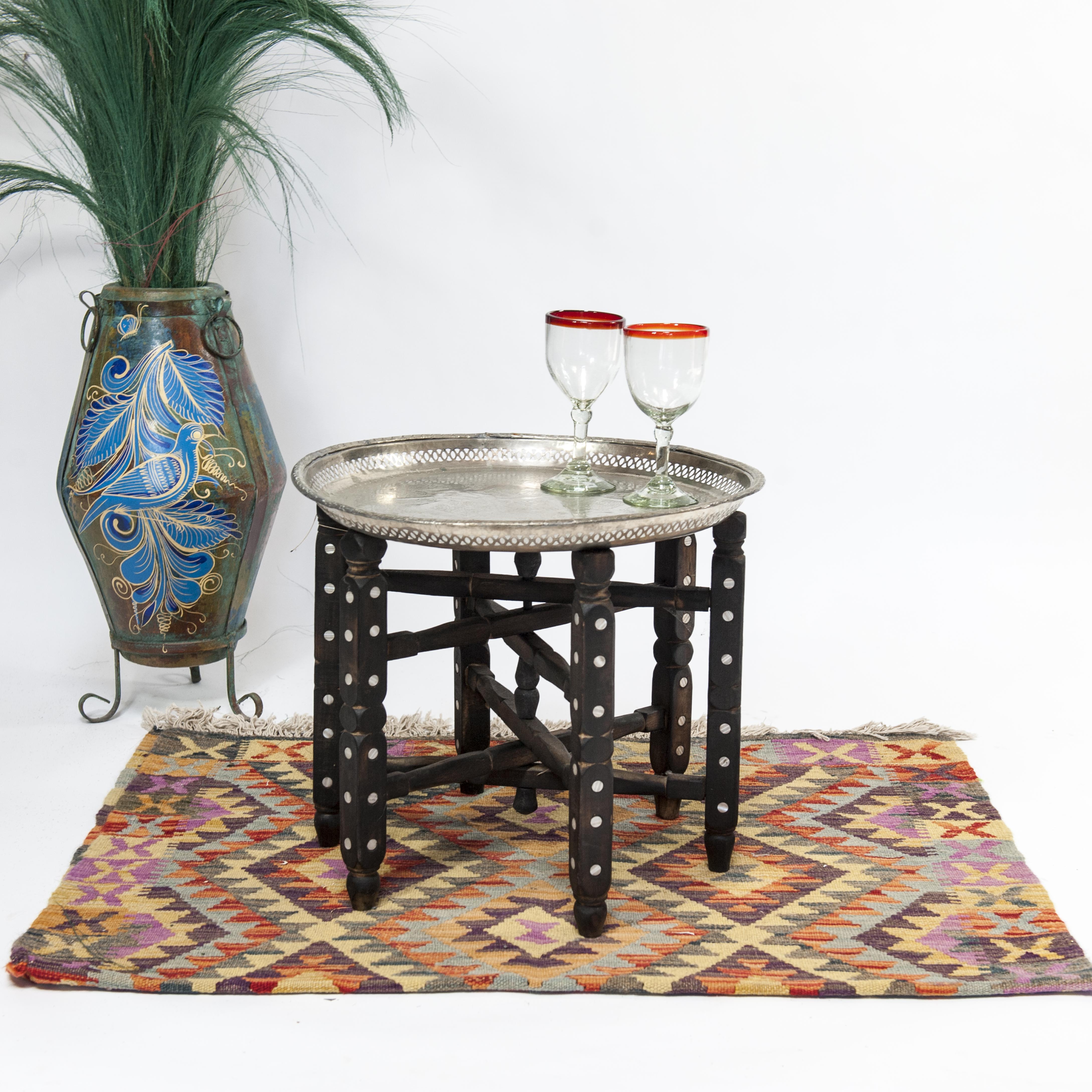 Moroccan Brass Tray - Sheherazade Home