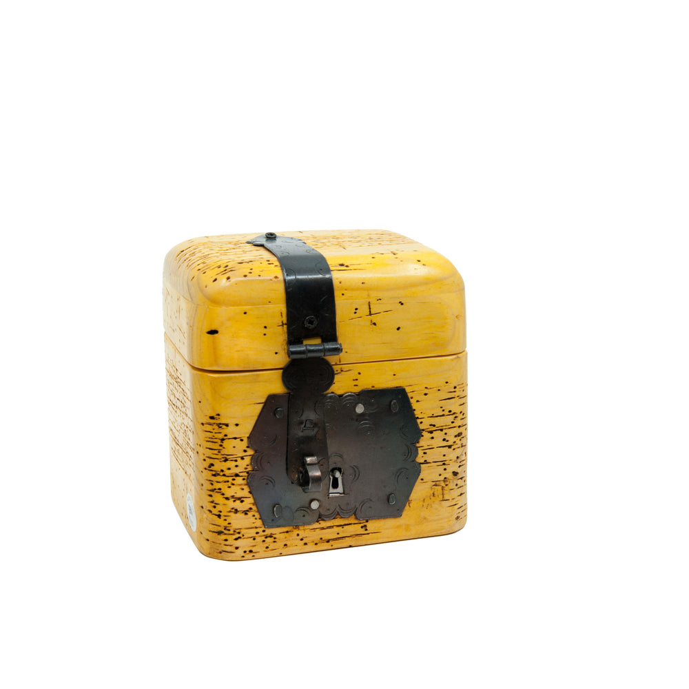 Small Mexican Locking Treasure Chest - Yellow