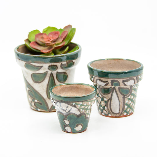 Handpainted Talavera Style Mini Pots