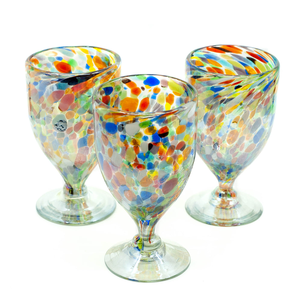 Verre à thé glacé mexicain, confettis, 6,5"