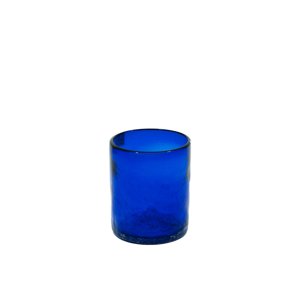 Mexican Tumbler - Indigo Crackle - 4"