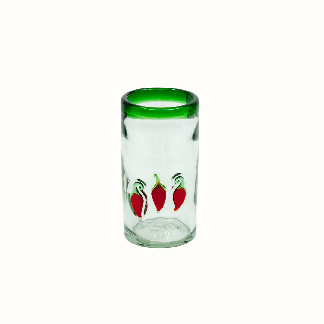 Verre à Eau Mexicain - Piments - 6"