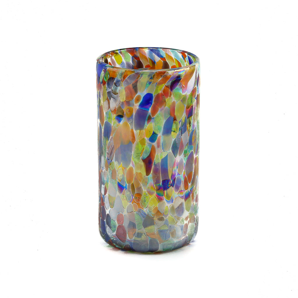 Verre à eau mexicain, confettis, 6"