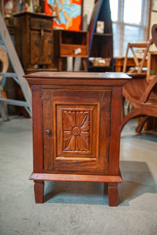 Armoire latérale de nuit en bois récupéré