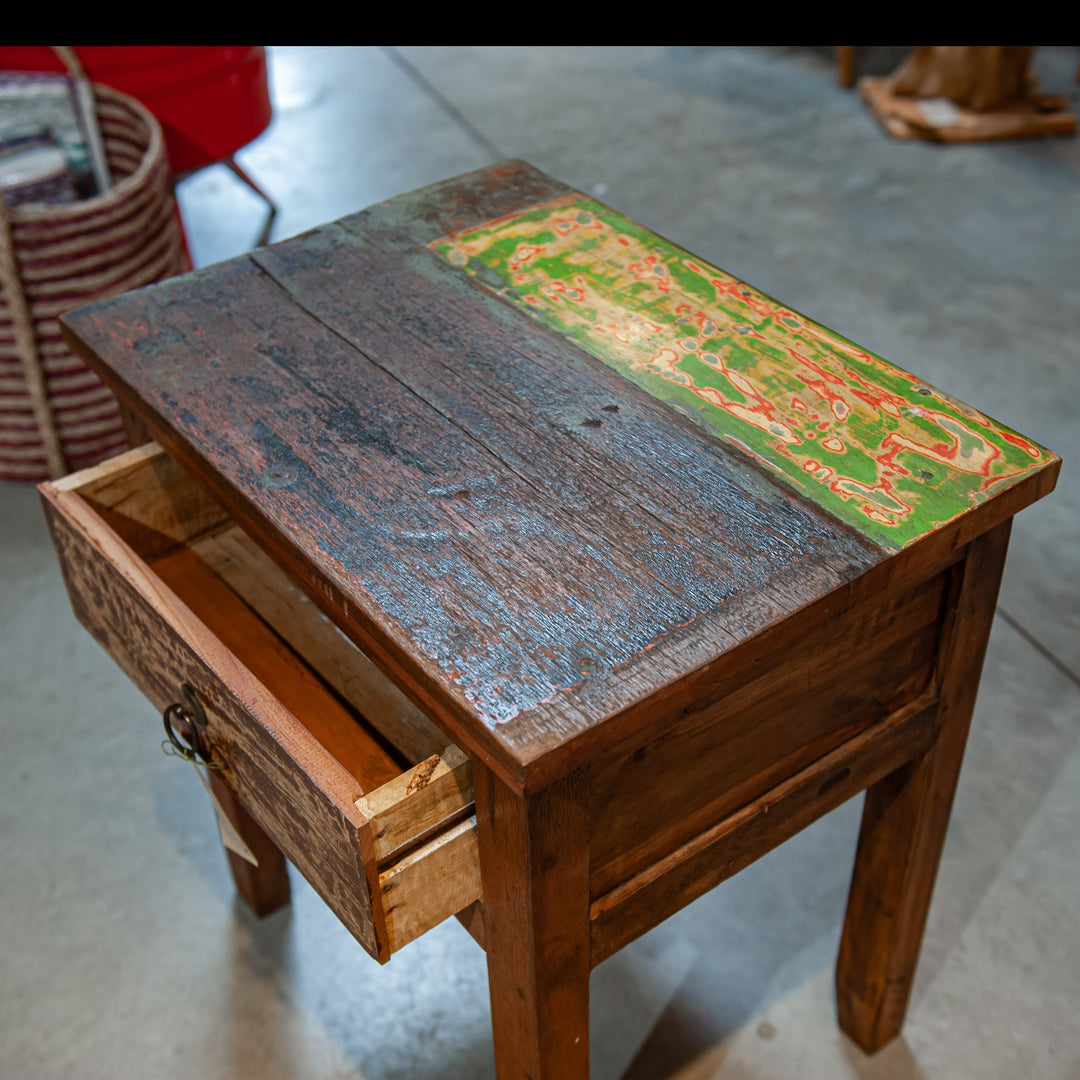 Reclaimed Wood Night Side Table