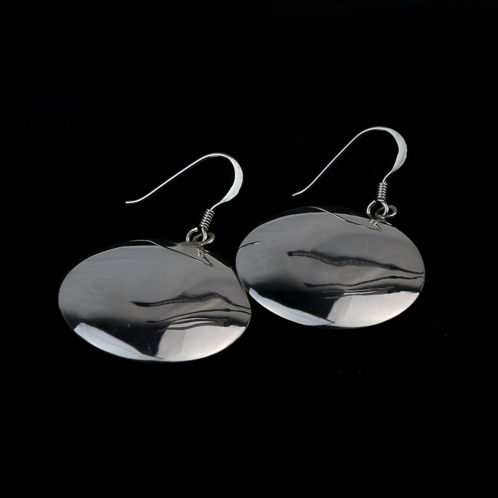 Silver Round Earring