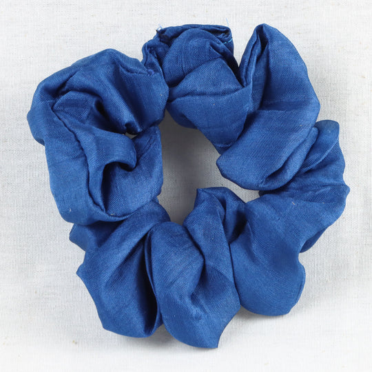 Silk Scrunchies - Navy