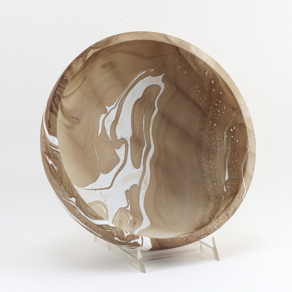 Mango Wood Medium Bowl - 9" (Latte)