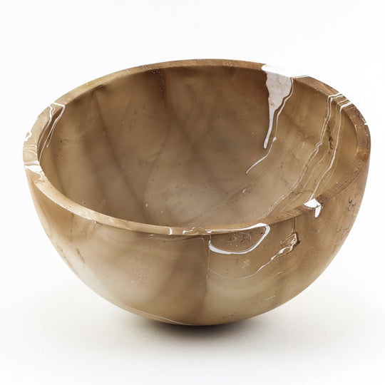 Mango Wood Large Bowl - 10" (Latte)