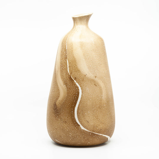 Vase diffuseur en bois de manguier - 14" (Latte)