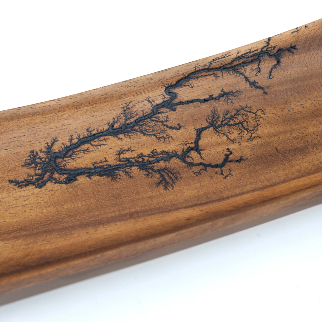 Photo of mango wood product with tree root pattern on it