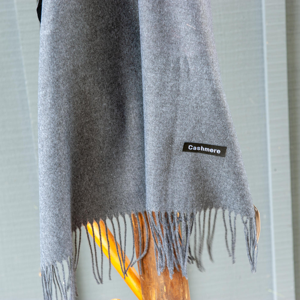 Cashmere Feel Scarf- Grey