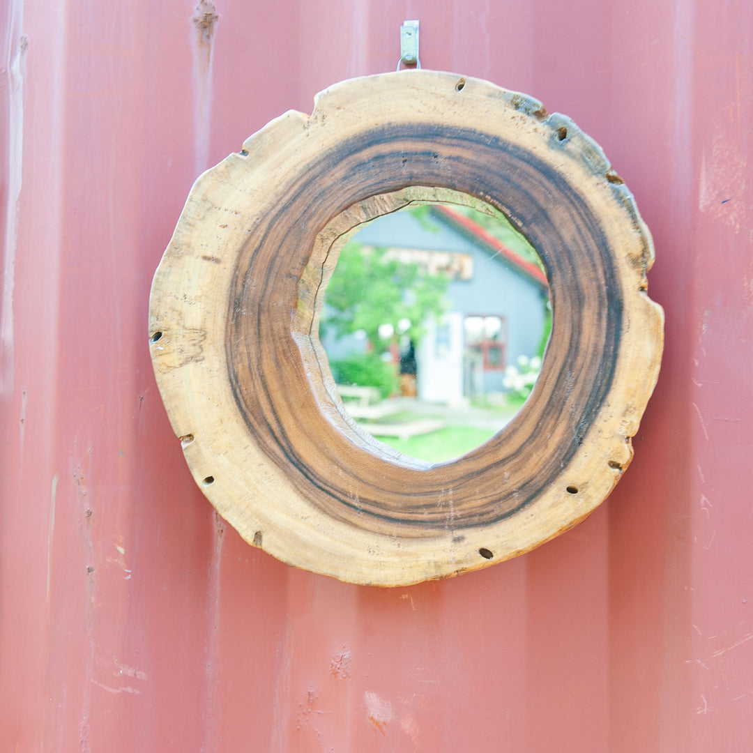 Live Edge Sono Wood Mirror - Small