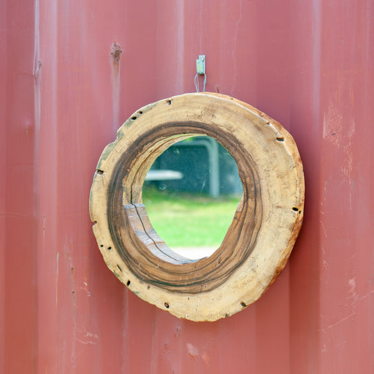 Live Edge Sono Wood Mirror - Small