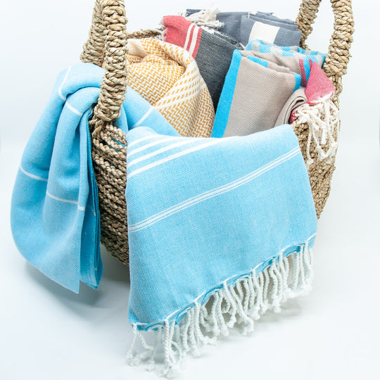 Turkish Towel - Sultan - Turquoise