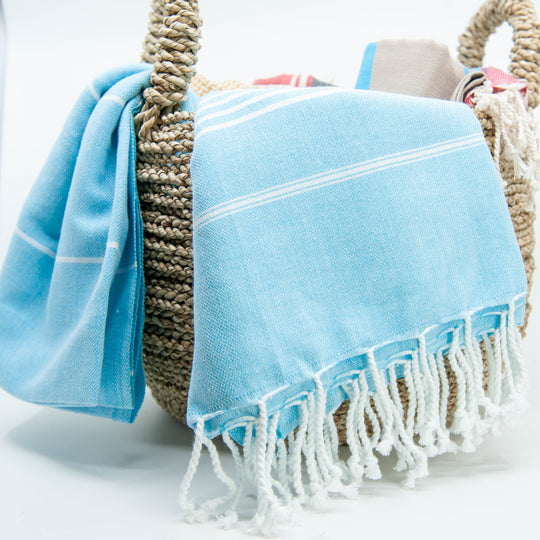 Turkish Towel - Sultan - Turquoise