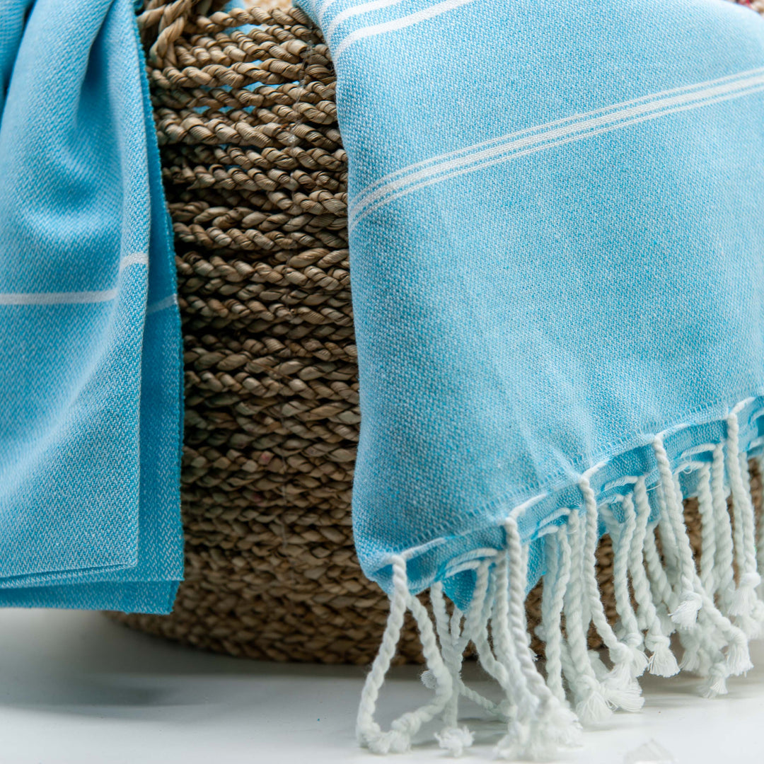 Turkish Towel - Sultan - Turquoise