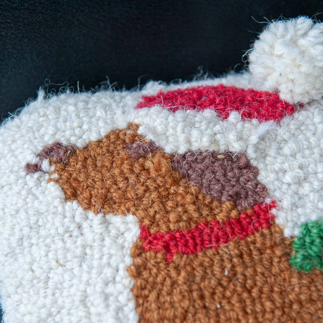 Coussin décoratif canin de Noël