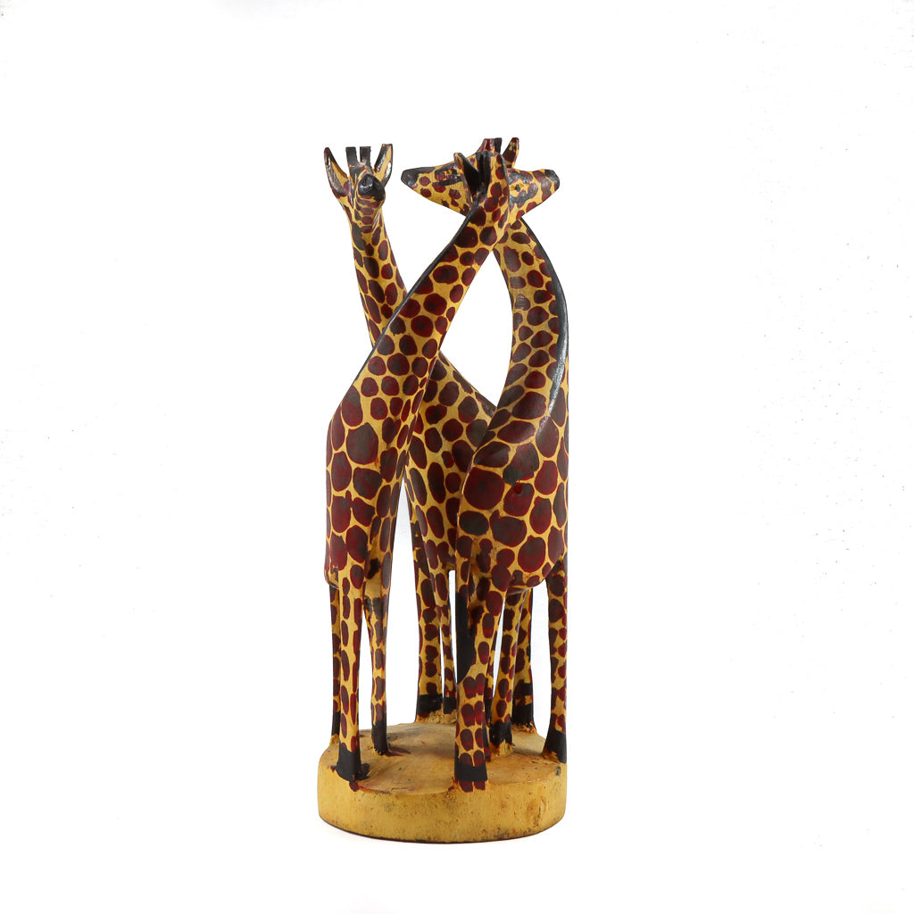 Cercle de 3 girafes embrassant 8,5 pouces