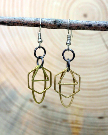 Boucles d'Oreilles Forme Géométrique Shaker