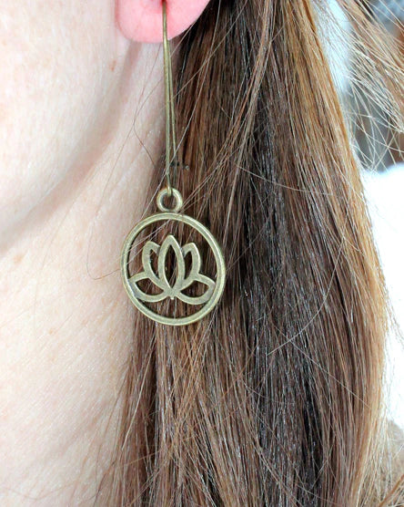 Boucles d'oreilles Lotus